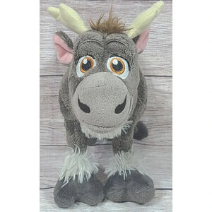 Disney Frozen Plush Baby Sven Reindeer Stuffed Animal Cute Cuddly Gray 11"